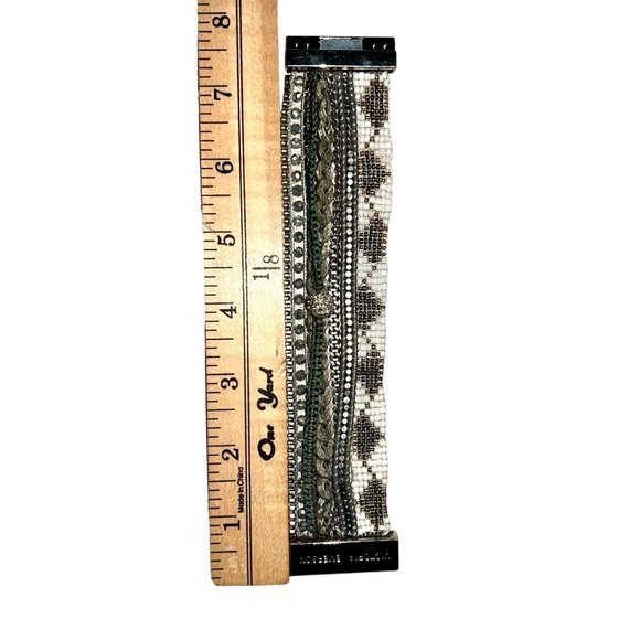 Multiple Beaded Bracelet with Silver Accents - Picture 3 of 3